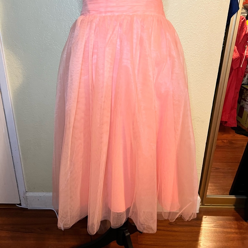 Azazie Peach Tulle Skirt